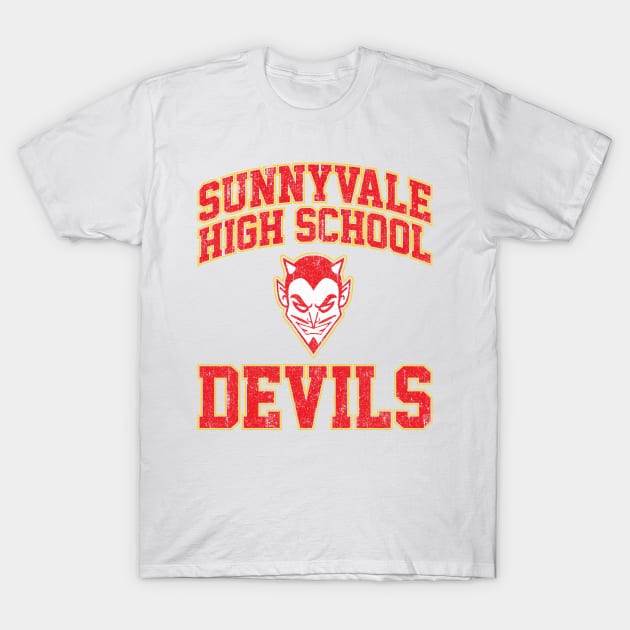 Sunnyvale High School Devils (Variant) T-Shirt by huckblade